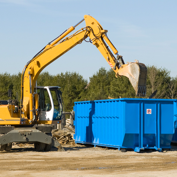 what happens if the residential dumpster is damaged or stolen during rental in Blumfield
